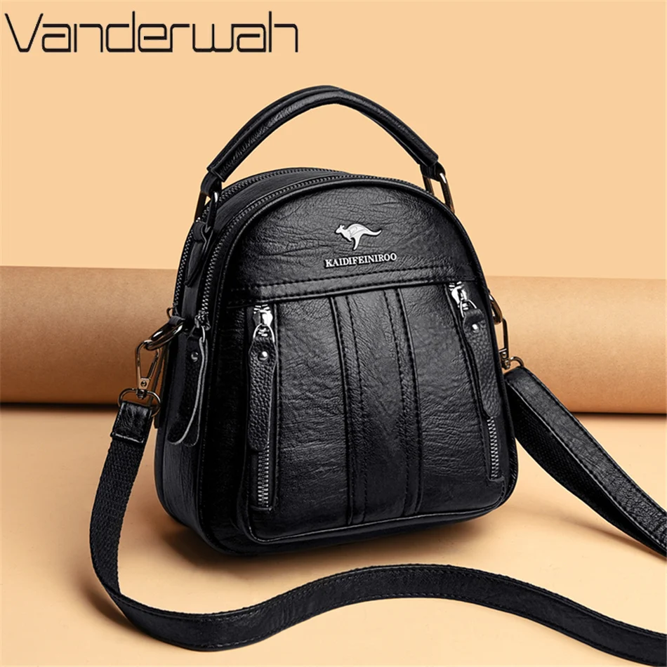 Кожаные рюкзаки 4 в 1, многофу – обзор и цена Mini Backpack Purse